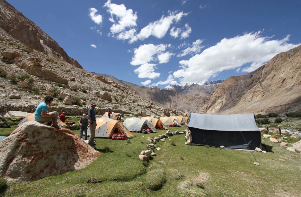 Wolf trek camping in Spiti Valley India Himalaya