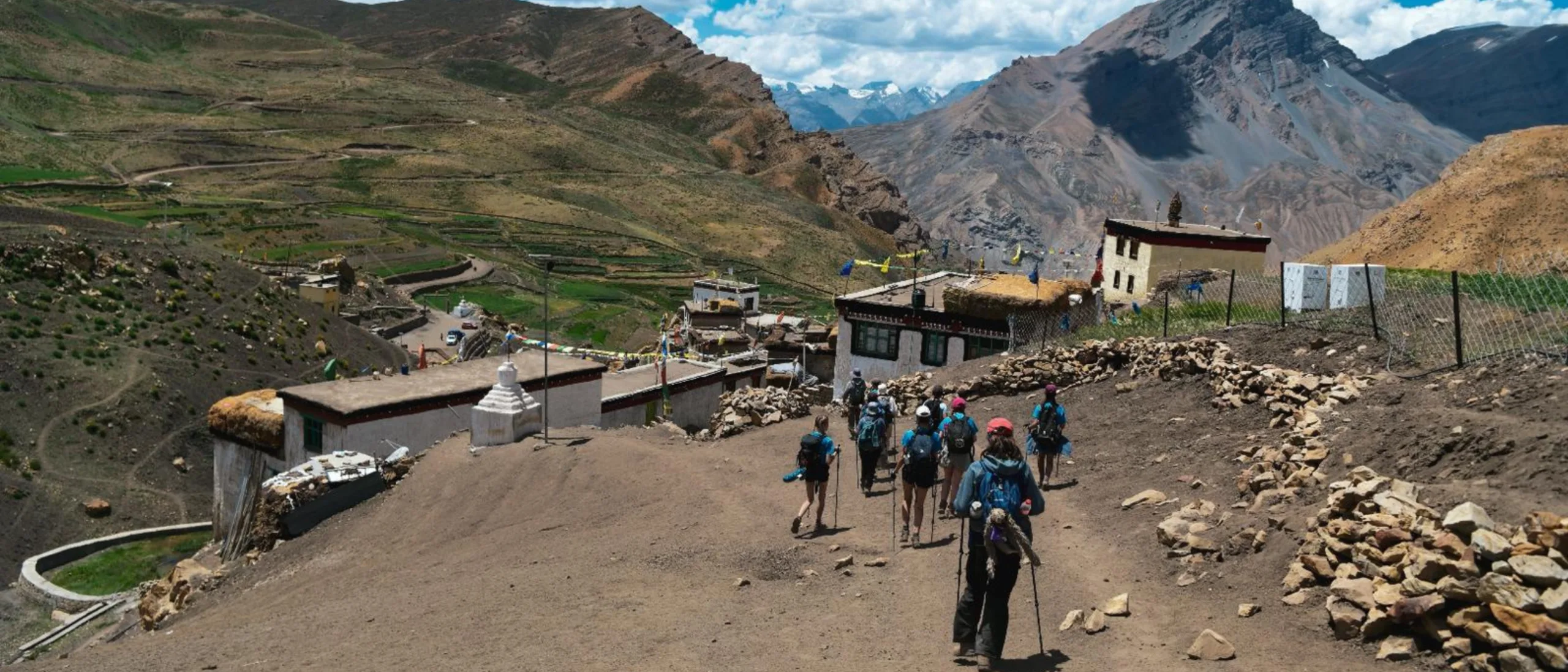 Outlook Expeditions - Students Climbing a Mountain in India